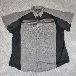 Harley Davidson Mens Performance Vented Colorblock Short Sleeve Shirt Size 5XL